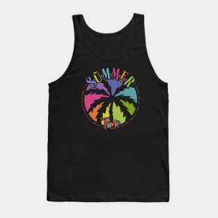 Summer Time Palm Tree Tank Top